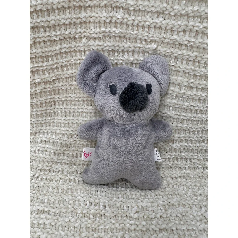 Justice Gund Plush Koala Dog Milo Stuffed Animal Toy Lot Grey Tricolor Lovey 6in